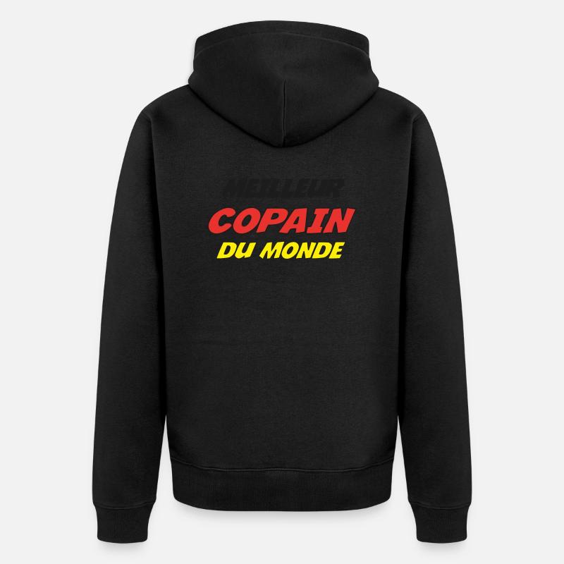 MEILLEUR COPAIN DU MONDE - Veste à capuche bio Premium Unisexe - noir
