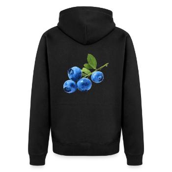 Bleuets - Veste à capuche bio Premium Unisexe - noir - Dos - Nico (187cm)