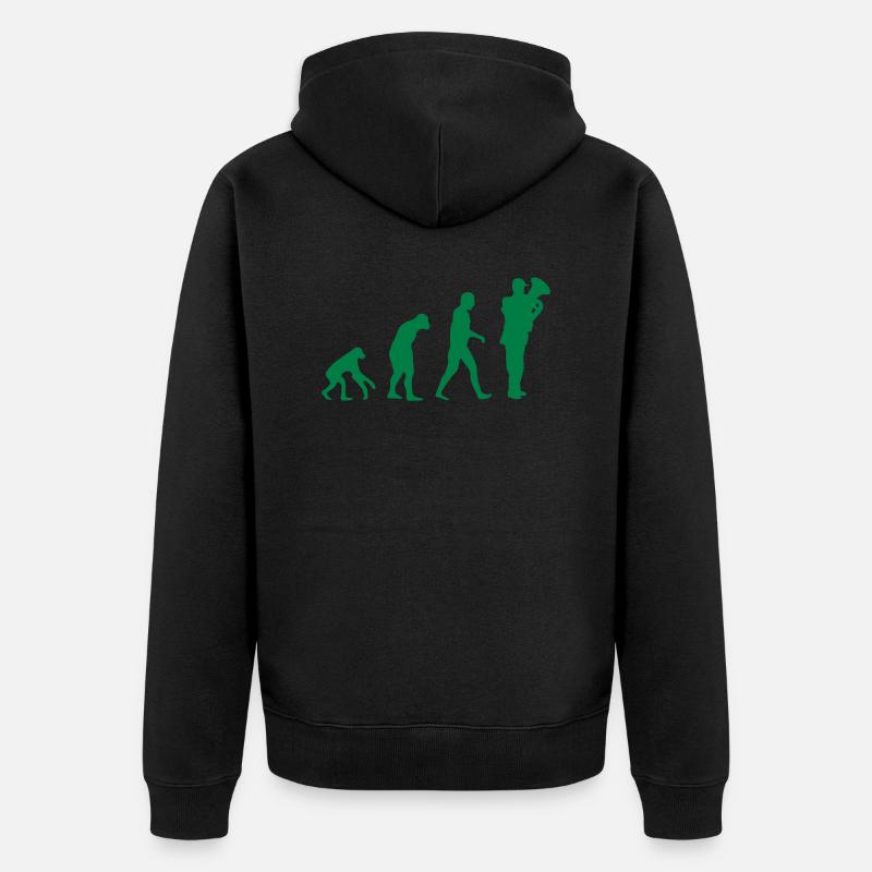 tuba evolution - Veste à capuche bio Premium Unisexe - noir