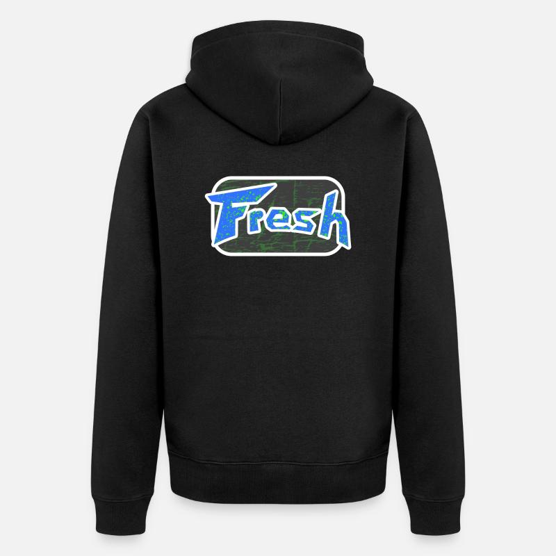 Fresh - Veste à capuche bio Premium Unisexe - noir