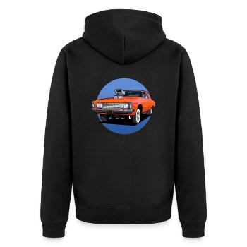 MuscleCar - Veste à capuche bio Premium Unisexe - noir - Dos - Nico (187cm)