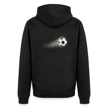 sport de football - Veste à capuche bio Premium Unisexe - noir - Dos - Nico (187cm)
