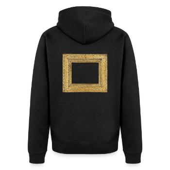 🖼️ Cadre photo or pâle - Veste à capuche bio Premium Unisexe - noir - Dos - Nico (187cm)