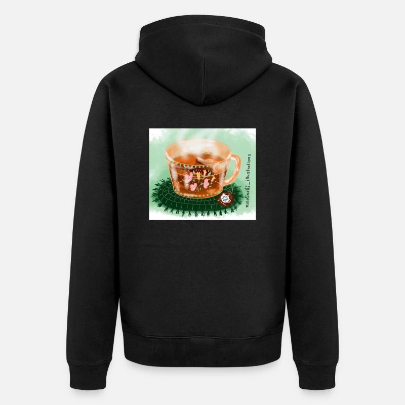 Tee Pause - Unisex Premium Bio Zip Hoodie - Schwarz