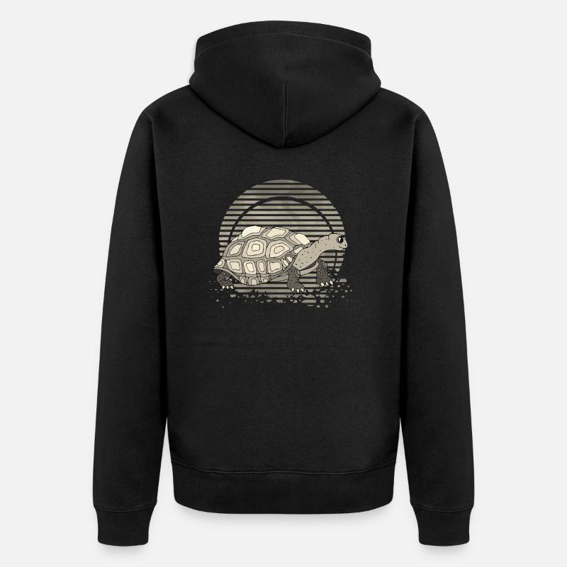 Tortue - Veste à capuche bio Premium Unisexe - noir