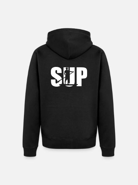 Skateboard SUP Surfing - Unisex Premium Organic Zip Hoodie - black