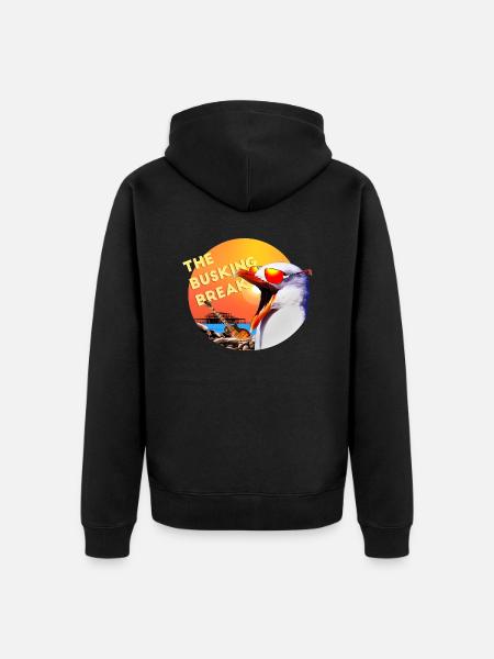 The Busking Break - Unisex Premium Organic Zip Hoodie - black