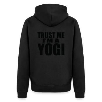 Yoga Méditation Spa Namaste - Veste à capuche bio Premium Unisexe - noir - Dos - Nico (187cm)