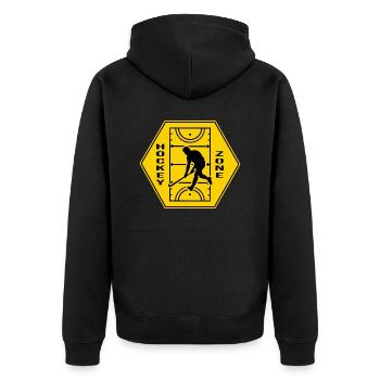 Hockey Hockey Club Joueurs de hockey Zone de hockey - Veste à capuche bio Premium Unisexe - noir - Dos - Nico (187cm)