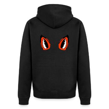 Fox Red Fox Ears Fox Ears Ears Sweet Hearing - Unisex Premium Organic Zip Hoodie - black - Back - Nico (187cm)