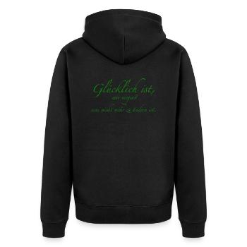 content - Veste à capuche bio Premium Unisexe - noir - Dos - Nico (187cm)
