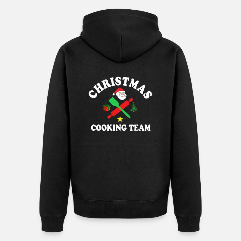 Christmas Cooking Team - Veste à capuche bio Premium Unisexe - noir