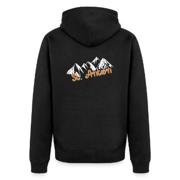 St. Anton - Veste à capuche bio Premium Unisexe - noir - Dos - Nico (187cm)