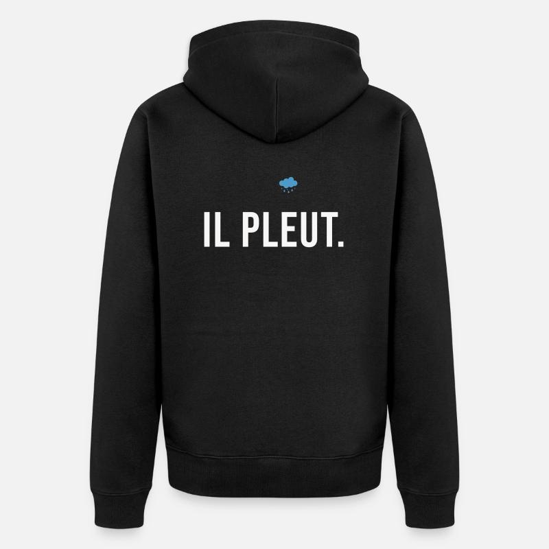 Il pleut - Veste à capuche bio Premium Unisexe - noir
