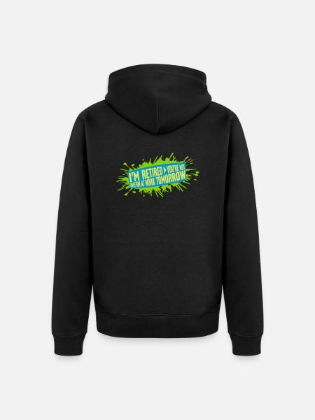 have fun at work - Unisex Premium Organic Zip Hoodie - black
