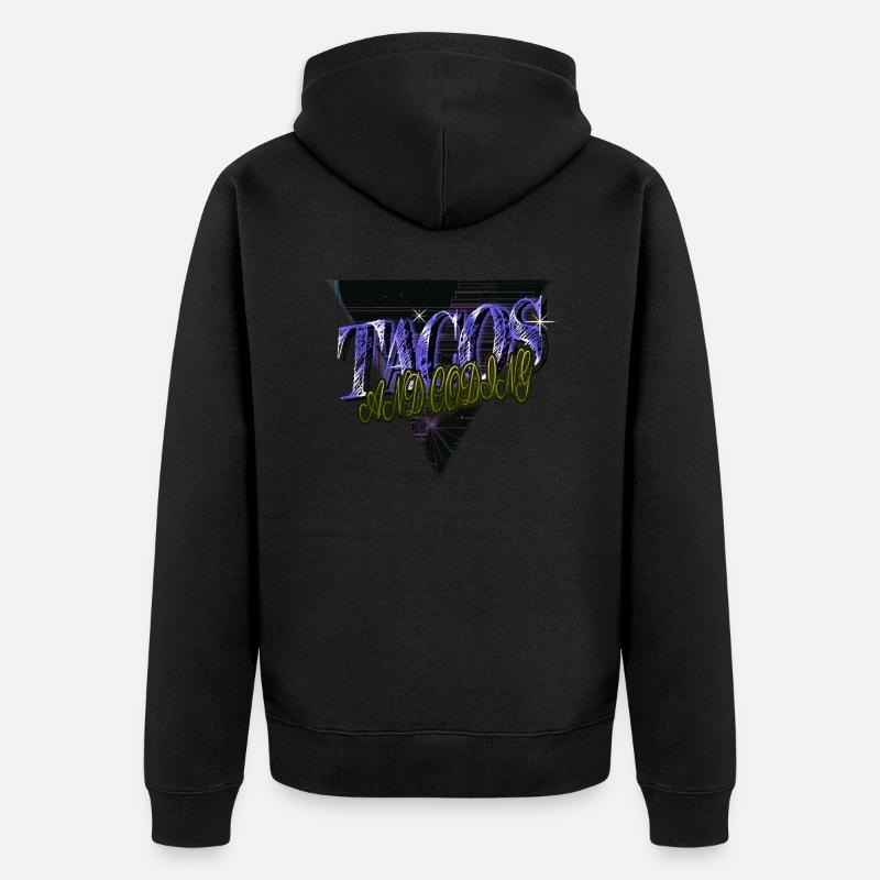 quote computer humour programming - Unisex Premium Bio Zip Hoodie - Schwarz