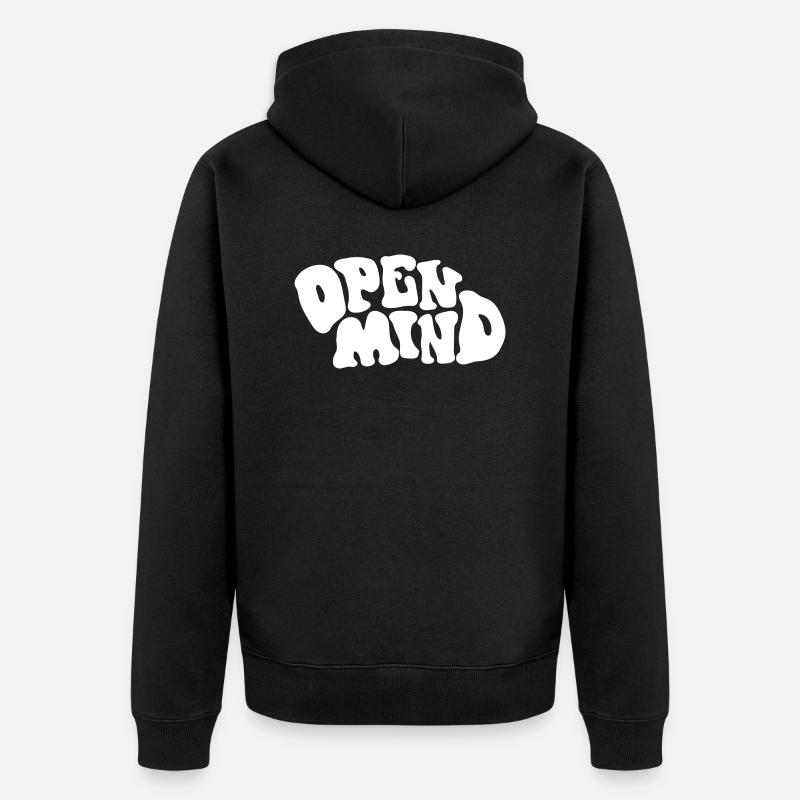 Ouverture d’ - Veste à capuche bio Premium Unisexe - noir