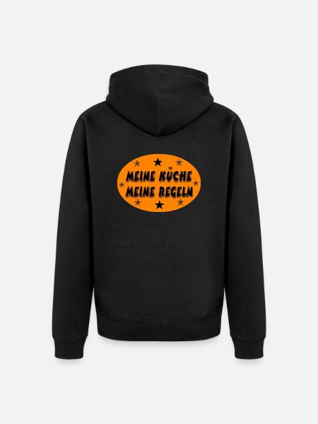 Küche - Unisex Premium Bio Zip Hoodie - Schwarz