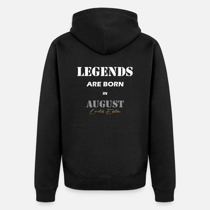 August Legends Gift blanc - Veste à capuche bio Premium Unisexe - noir