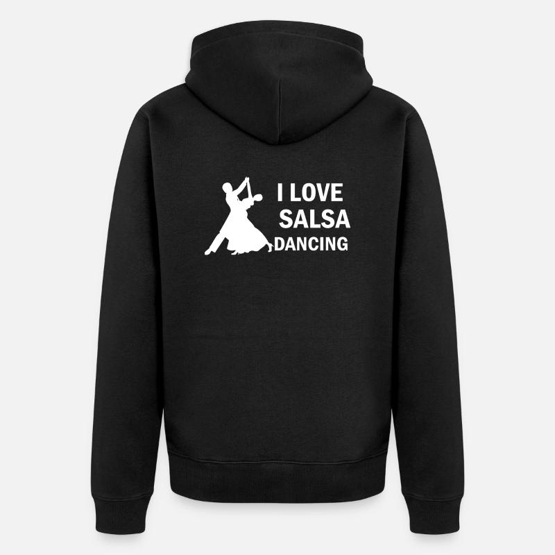 Danse Musique de danse - Veste à capuche bio Premium Unisexe - noir