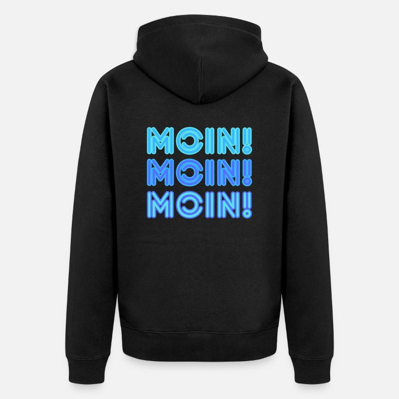 Moin Moin Moin - Veste à capuche bio Premium Unisexe - noir