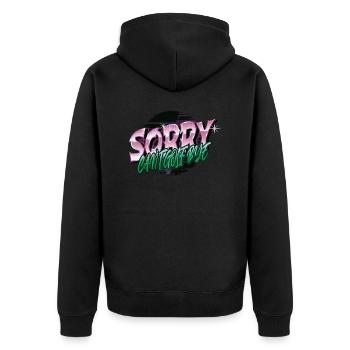 Golf Swing Statement GolfKing Fun Golfer Golfmom - Unisex Premium Organic Zip Hoodie - black - Back - Nico (187cm)