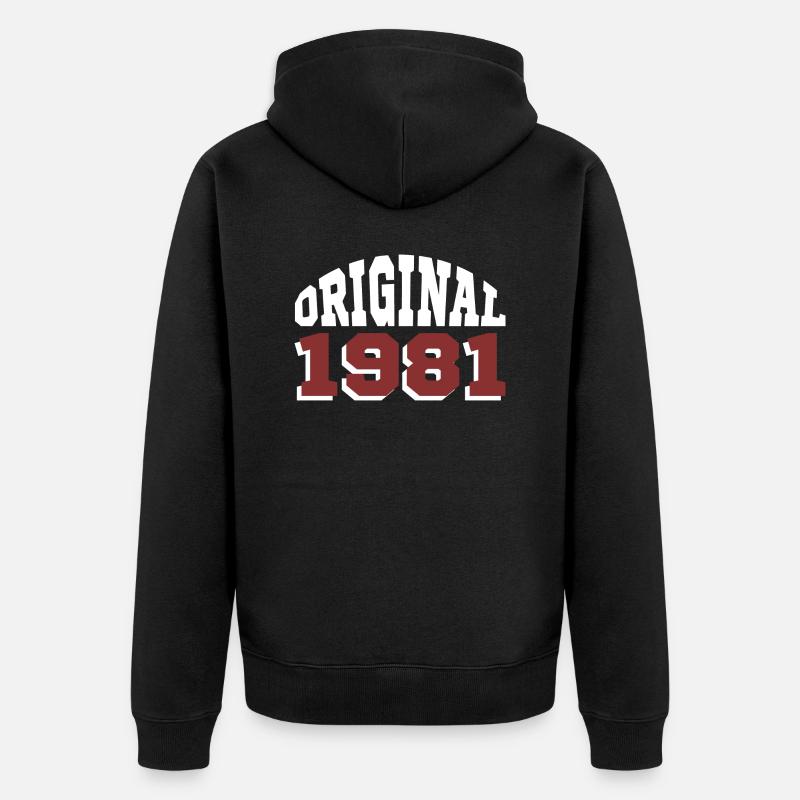 Original 1981 - Veste à capuche bio Premium Unisexe - noir