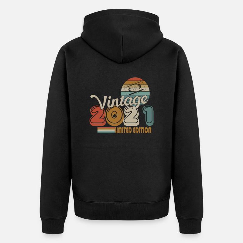 2021 - Veste à capuche bio Premium Unisexe - noir