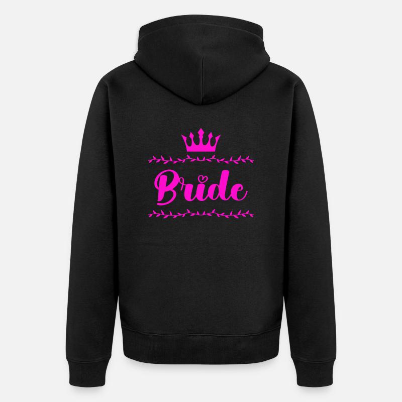 mariée - Veste à capuche bio Premium Unisexe - noir