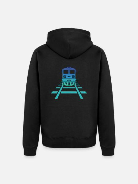 Railway Station Railway Model Railway - Unisex Premium Organic Zip Hoodie - black