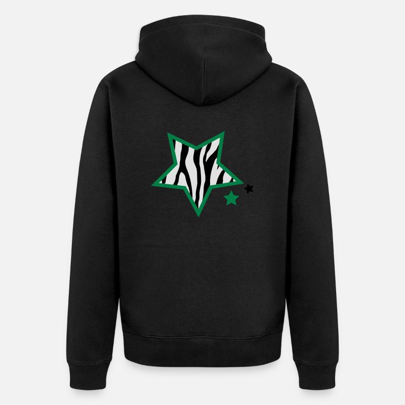 zebrastars - Unisex Premium Bio Zip Hoodie - Schwarz