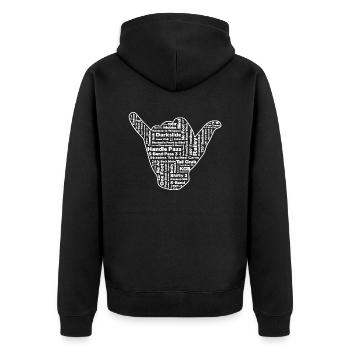 Kitesurf Freestyle - Veste à capuche bio Premium Unisexe - noir - Dos - Nico (187cm)