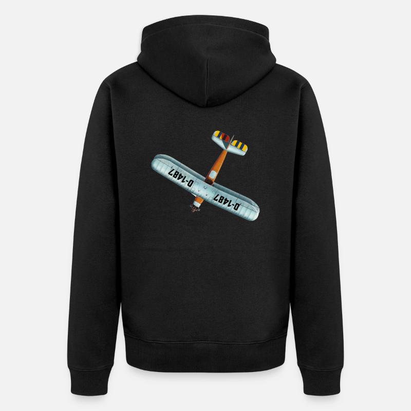 Udet Flieger 02 - Veste à capuche bio Premium Unisexe - noir