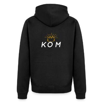 Strava KOM - Veste à capuche bio Premium Unisexe - noir - Dos - Nico (187cm)