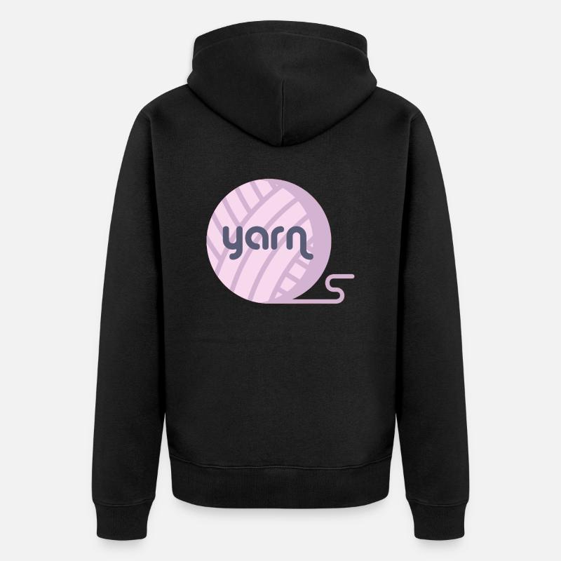 Yarn - Veste à capuche bio Premium Unisexe - noir