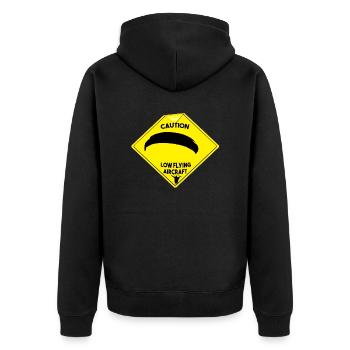Parapente - Low flying aircraft - Veste à capuche bio Premium Unisexe - noir - Dos - Nico (187cm)