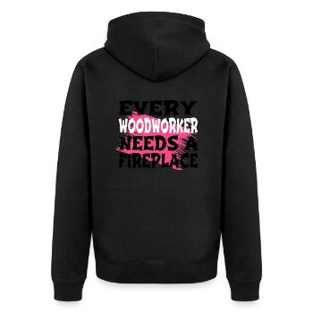 super sabrina charpentier tshirts présents - Veste à capuche bio Premium Unisexe - noir - Dos - Nico (187cm)