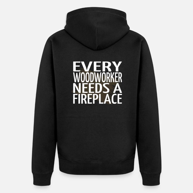 déclaration charpentier tshirts cool - Veste à capuche bio Premium Unisexe - noir