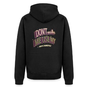 robots christmas vacation robotics boys christmas - Unisex Premium Bio Zip Hoodie - Schwarz - Hinten - Nico (187cm)