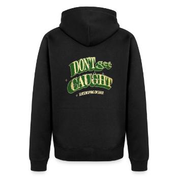 christmas vacation couples joke statement animal - Unisex Premium Bio Zip Hoodie - Schwarz - Hinten - Nico (187cm)