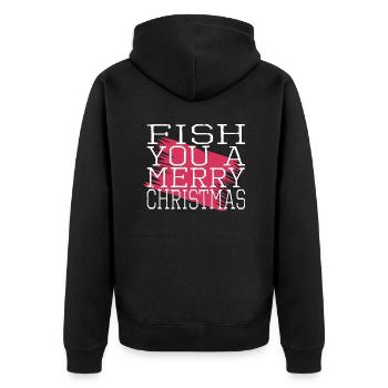 bday rod animal beard awkward beard gang dinosaur - Unisex Premium Bio Zip Hoodie - Schwarz - Hinten - Nico (187cm)