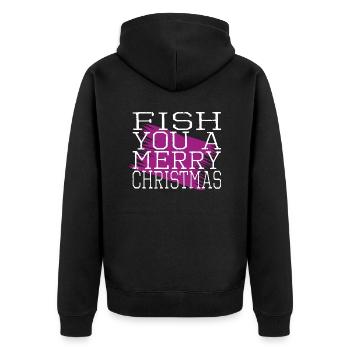Love Funny Gym Fish Quote Comic Adventure - Veste à capuche bio Premium Unisexe - noir - Dos - Nico (187cm)