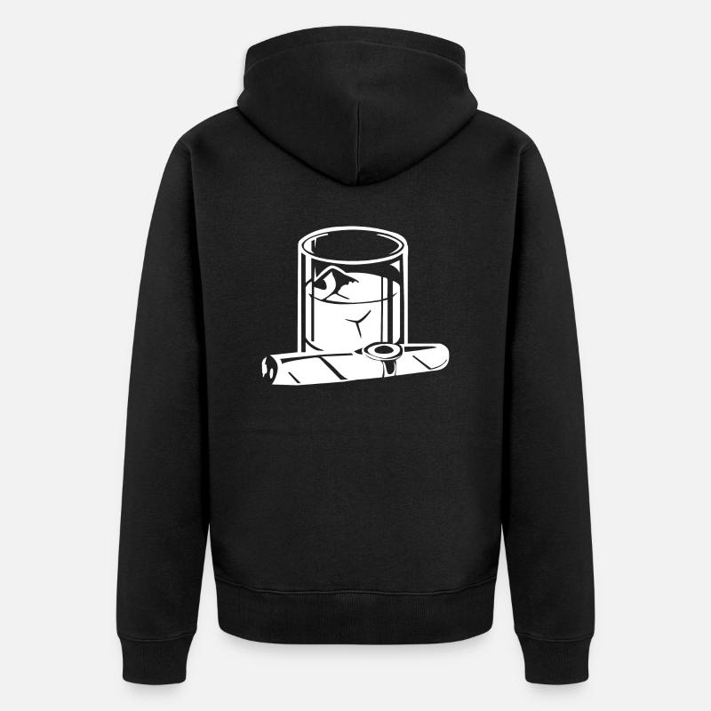 cigare2 - Veste à capuche bio Premium Unisexe - noir