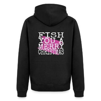 Couples Beach Holiday Birthday Dino Bike Moon Boat - Unisex Premium Organic Zip Hoodie - black - Back - Nico (187cm)