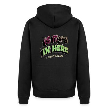 Bday Human Rights Cool Design LGBT Bear Love - Unisex Premium Organic Zip Hoodie - black - Back - Nico (187cm)