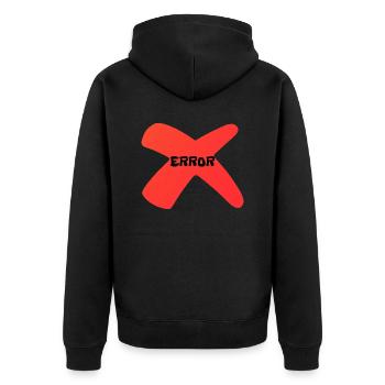 Erreur - MKB - Veste à capuche bio Premium Unisexe - noir - Dos - Nico (187cm)
