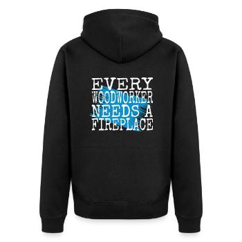 Mythology Geek Birthday Gift Quote Father - Unisex Premium Organic Zip Hoodie - black - Back - Nico (187cm)