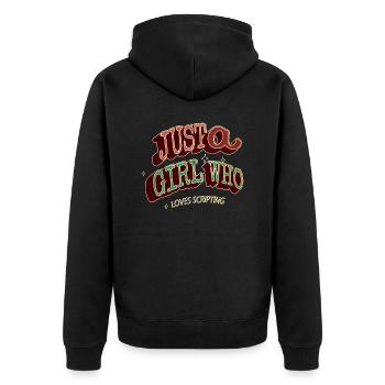 cute avocados statement business cat tshirts kitty - Unisex Premium Bio Zip Hoodie - Schwarz - Hinten - Nico (187cm)