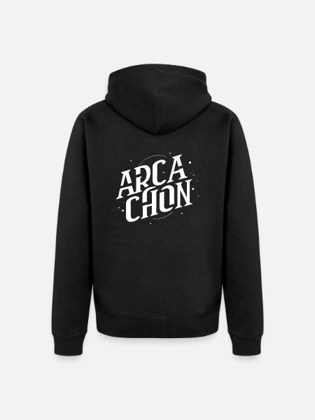 Arcachon - Veste à capuche bio Premium Unisexe - noir