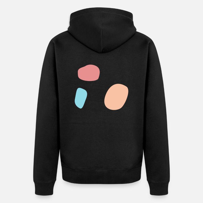 Conception abstraite - Veste à capuche bio Premium Unisexe - noir